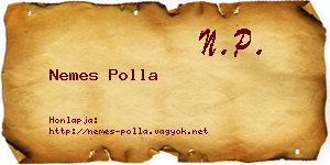 Nemes Polla névjegykártya